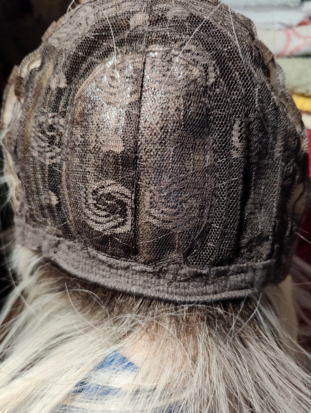 Blonde Short Layered Bob Wig - Sleek Platinum W/ Natural Dark 'roots' NWOT - Picture 13 of 14